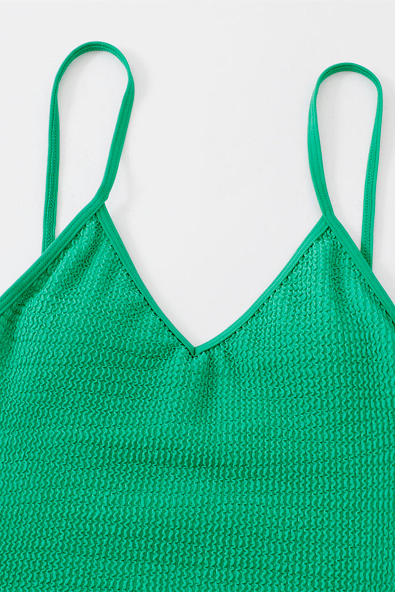 Load image into Gallery viewer, Green One Piece Tummy Control Swimwear