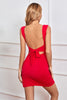 Load image into Gallery viewer, Black Sheath Open Back Graduation Dress