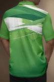 Green Classic Men's Polo Shirt with Short Sleeves