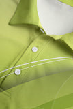 Classic Green Men's Polo Shirt with Short Sleeves