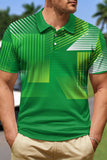 Green Short Sleeves Polo Shirt for Men