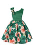 Load image into Gallery viewer, Floral Purple Sleeveless Girls&#39; Party Dress