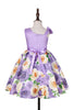 Load image into Gallery viewer, Floral Purple Sleeveless Girls&#39; Party Dress