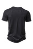Load image into Gallery viewer, Button Black Summer Short Sleeves Tops for Men