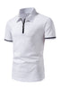 Load image into Gallery viewer, Casual Summer Short Sleeves Men&#39;s Tops with Zipper