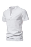 V-neck Summer Short Sleeves Men's Tops