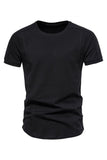 Slim Fit Black Summer Men's T-shirt