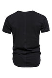 Slim Fit Black Summer Men's T-shirt