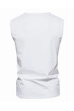 Summer Sleeveless Buttons Men's T-shirt