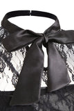 Black Chiffon Vintage Halloween Dress