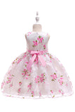 Cute Sleeveless Pink Girls' Party Dress