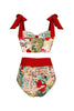 Load image into Gallery viewer, Two Piece Printed Swimwear Set with Beach Dress