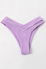 Load image into Gallery viewer, Two Piece Purple Slimming Swimsuit