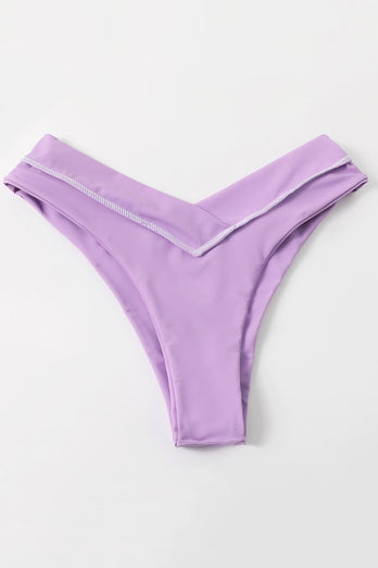 Two Piece Purple Slimming Swimsuit