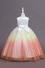 Load image into Gallery viewer, Purple Glitter Sleeveless Long Girls&#39; Dress