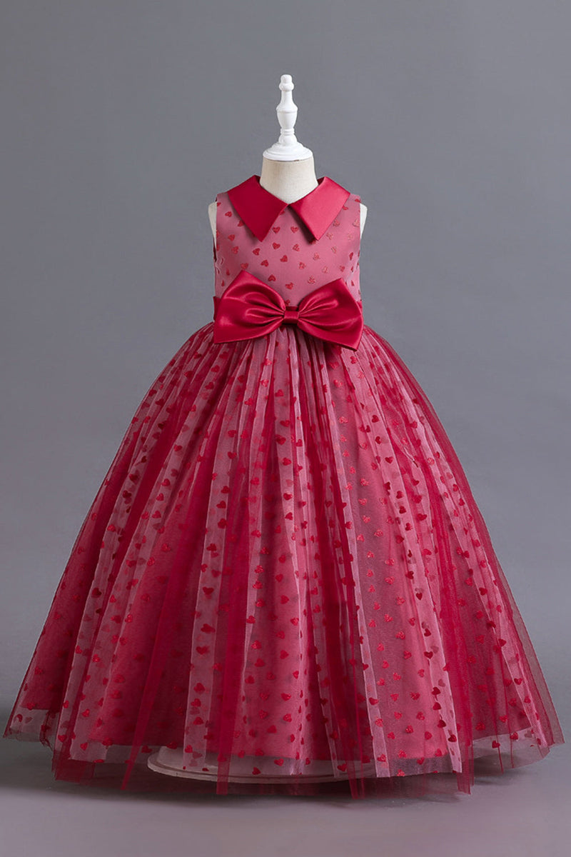 Load image into Gallery viewer, Blush A Line Tulle Girls&#39; Dress With Bow
