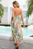 Load image into Gallery viewer, Green Leaves Printed Maxi Boho Dress