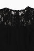 Load image into Gallery viewer, Black Swing 1950s Dress with Lace