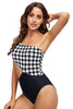 Load image into Gallery viewer, Checkered Pattern One Piece High Waist Swimwear