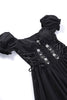 Load image into Gallery viewer, Puff Sleeves Black 1950s Dress with Lace