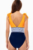 Load image into Gallery viewer, One Piece Yellow Swimsuit with Bows