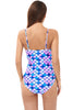 Load image into Gallery viewer, Printed Spaghetti Straps One Piece Purple Swimsuit