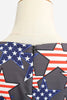 Load image into Gallery viewer, Black Cap Sleeves American Flag Printed Vintage Dress