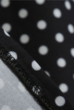 Black Polka Dots Sleeveless Swing Vintage Dress