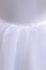 Load image into Gallery viewer, White Tulle A Line Flower Girl Dress with Puff Sleeves