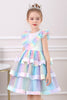 Load image into Gallery viewer, Rainbow Tulle Layered Girl&#39;s Party Dress