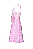 Pink Plaid Pin Up 1950s Dress Accessory Set