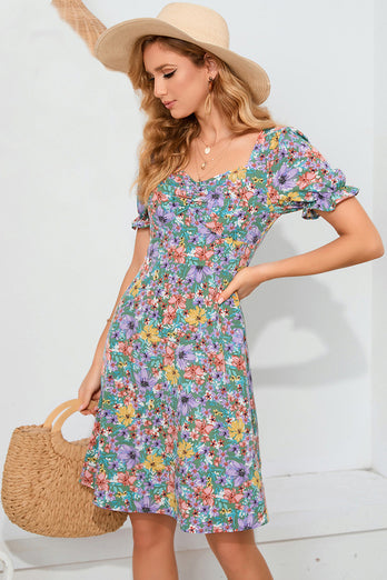 Floral Printed Summer Casual Dress