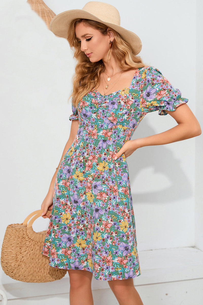 Load image into Gallery viewer, Floral Printed Summer Casual Dress