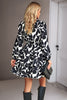 Load image into Gallery viewer, Black Long Sleeves Printed Casual Dress