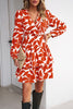 Load image into Gallery viewer, Black Long Sleeves Printed Casual Dress
