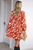 Load image into Gallery viewer, Black Long Sleeves Printed Casual Dress