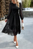 Load image into Gallery viewer, Pink A-Line Long Sleeves Midi Casual Dress