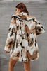 Load image into Gallery viewer, Yellow Leopard Printed Faux Fur Midi Women Coat