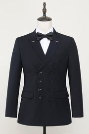 Navy Double Breasted Men's Blazer