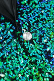 Green Sequined Men's Blazer Jacket