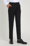 Black Straight Leg Men's Suits Pants