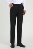 Straight Leg Navy Men's Suits Pants