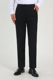 Black High Waisted Suit Pants Mens for Wedding