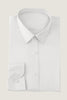 Load image into Gallery viewer, White Solid Long Sleeves Men&#39;s Suit Shirt