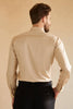 Load image into Gallery viewer, Long Sleeves Light Khaki Solid Suit Shirt