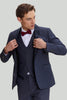 Load image into Gallery viewer, Men&#39;s Grey 3 Piece One Button Tuxedo