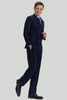 Load image into Gallery viewer, Men&#39;s Navy 2 Piece Tuxedo Double Breasted Suit