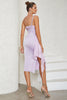 Load image into Gallery viewer, Lilac One Shoulder Bodycon Cocktail Dress with Ruffles