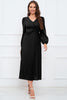Load image into Gallery viewer, Long Sleeves Dark Green Casual Dress