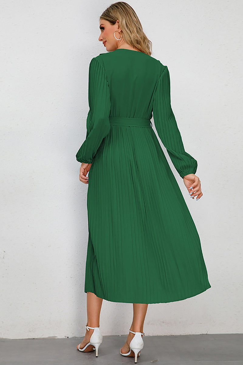 Load image into Gallery viewer, Long Sleeves Black Casual Dress with Ruffles